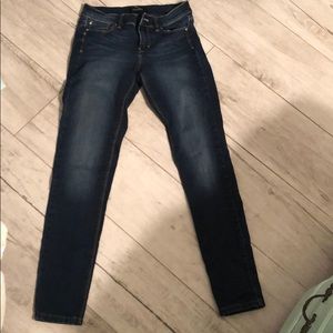 Dark denim skinny jeans